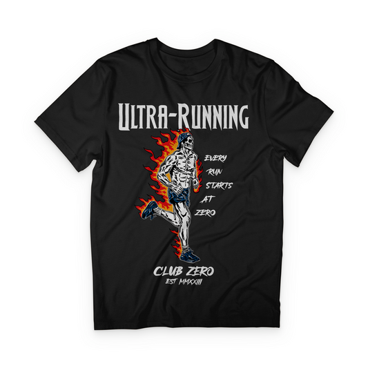 EVERY RUN STARTS AT ZERO T-SHIRT - BLACK